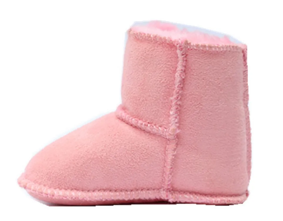 

New Very thick baby Boots first walkers Winter artificial fur Toddler moccasins soft sole Infant baby boys girls booties Shoes