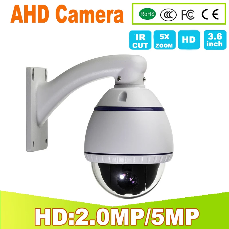 

New Arrival 1080P 2.0MP 5MP AHD Mini PTZ Camera 5X Optical Zoom Mini High Speed Dome AHD-H Security Camera YSY-416A-2 YUNSYE