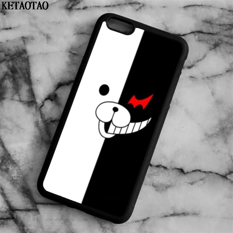 KETAOTAO Kumamon Danganronpa Monokuma чехол для телефона s iPhone 4S 5C 5S 6 6S 7 8 Plus XR XS MaxSE Чехол Мягкий ТПУ