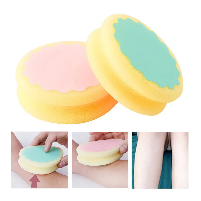Magic Painless Sponge Hair Removal Depilation Sponge Pad Remove Hair Remover Effective Epilator Facial Body Hair Remover Tool