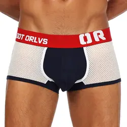 ORLVS пикантные мужские трусы боксеры сетки для мужчин s трусы боксеры Cuecas Boxershorts Мужское нижнее белье Slip Homme подарки для OR148