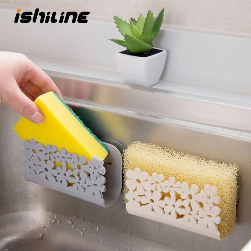 المطبخ الحمام بالوعة الالتصاق الإسفنج حامل قوس الالتصاق طبق القماش قوس غسالة الصابون تخزين