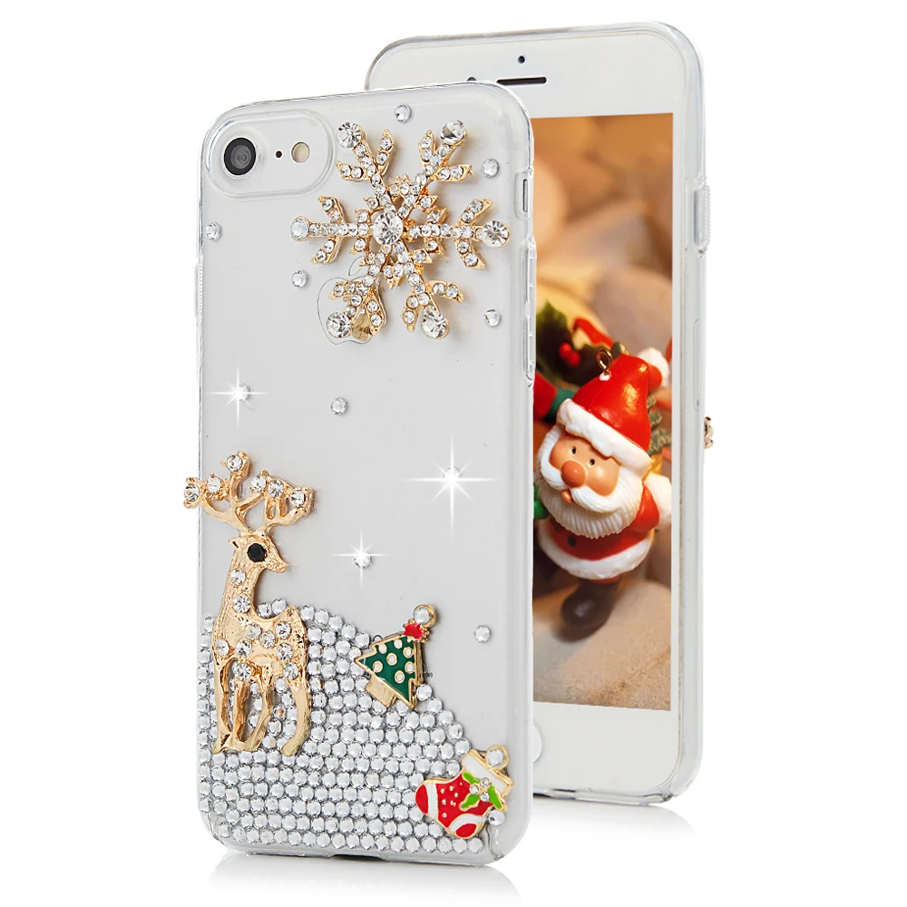 3D Кристальный Блестящий телефон Стразы чехол для iphone X 5 5S SE 6 S 7 8 Plus Алмазный Coque Capa