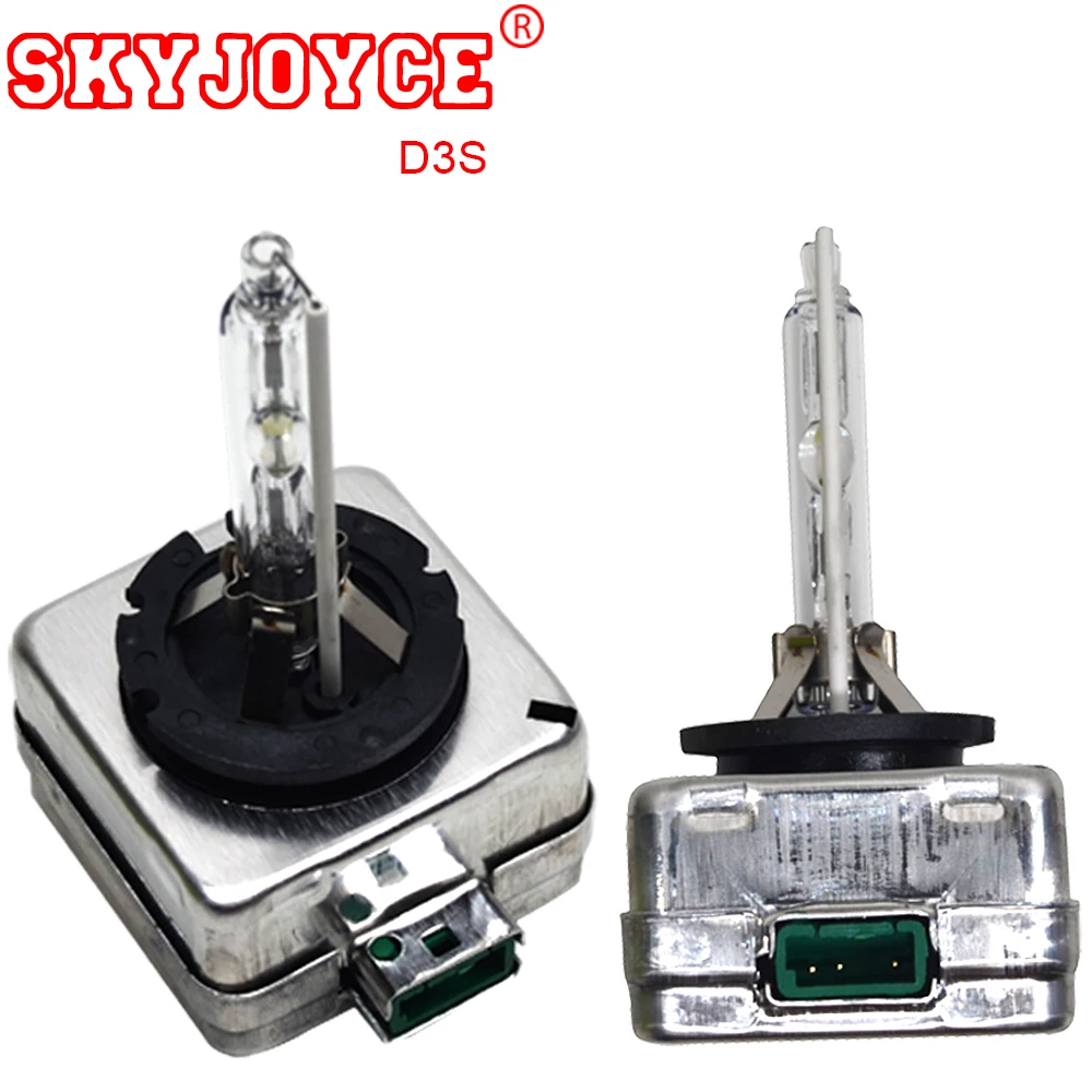 SKYJOYCE 2PCS 35W 4300K 5000K 8000K 6000K D1S xenon hid bulb metal holder D2S D3S D4S D1R D2R D3R D4R xenon car headlight