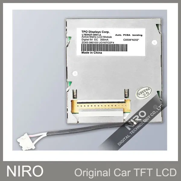 Niro DHL/EMS Новые оригинальные A+ Автомобильные TFT ЖК-мониторы по TPO LTE042T-4501-2