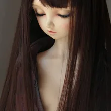 BJD кукла парики черные прямые волосы для 1/6 1/4 1/3 BJD DD аксессуары для кукол SD прямые парики для кукол