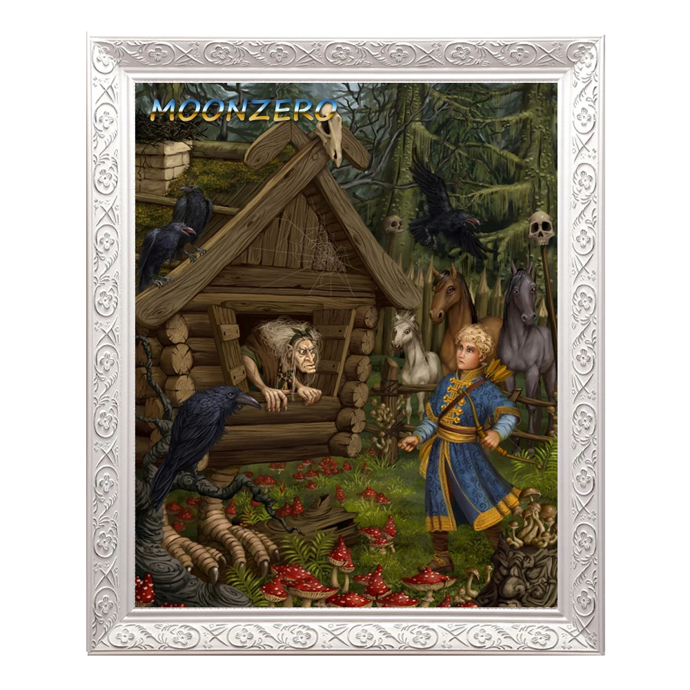 

Baba Yaga's House Full DIY cross-stitch pattern crystal diamond mosaic diamond pattern picture of rhinestones cartoon needlework