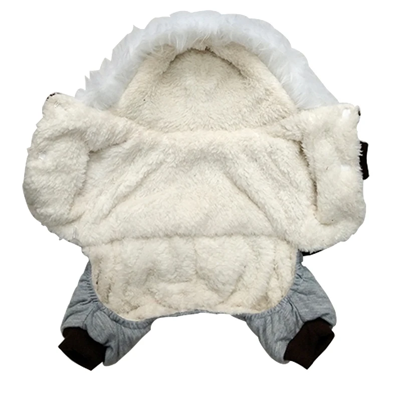 Новая мягкая теплая зимняя одежда для собак Pineocus, куртка для собак, чихуахуа, щенка, теплое зимнее пальто с рисунком оленя, S-XL
