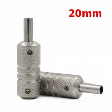 2 шт./компл. татуировки Нержавеющая сталь сцепление с поверхностью серебряного цвета 304 Нержавеющая сталь тату трубы 20 мм для татуировки