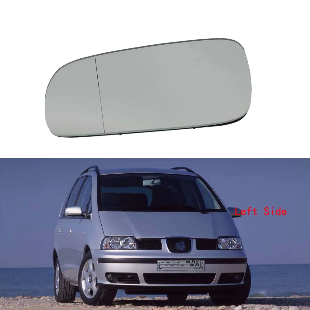 Автомобиль Широкий формат с подогревом заднего Дверь Зеркало левой стороны водителя для Seat Alhambra 1997-2006 2007 2008 2009 2010