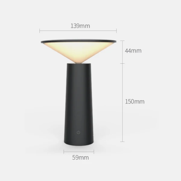 Dimmable Night Light USB Rechargeable Desk Lamp for Bedroom Home Decor LO88