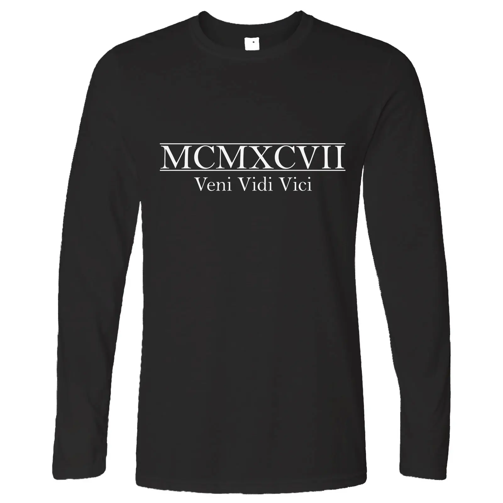 21st день рождения с длинным рукавом MCMXCVII Veni Vidi Vici рождение Год 1997 Keepsake | Мужская