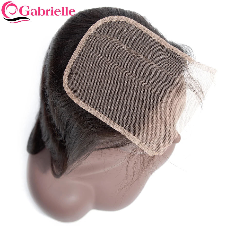 Gabrielle remy hair 5x5 бразильские человеческие волосы с закрытием натуральные
