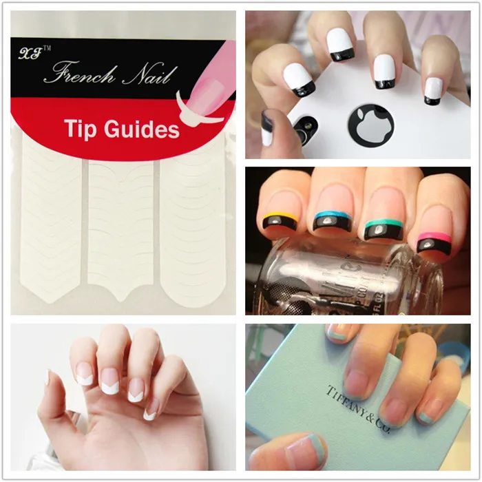 French Manicure Nail Art Tips Tape Sticker Guides Sticker DIY Nail