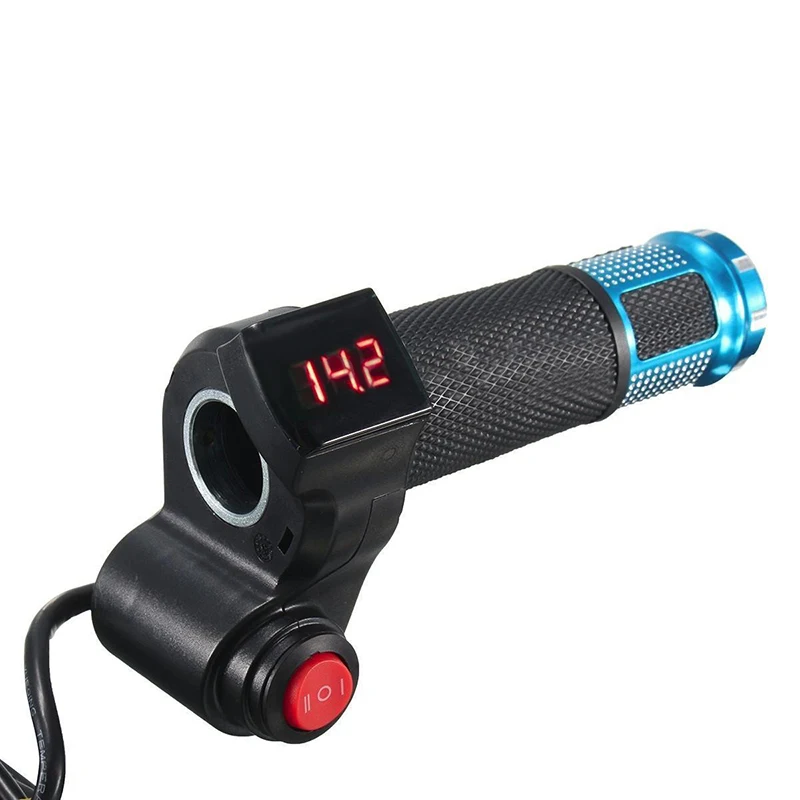 Cheap 1 Pair Universal 24V 36V 48V E-Bike Electric Bicycle Digital Meter Handlebar Throttle For Electric Bicycle E-bike Accessories 7