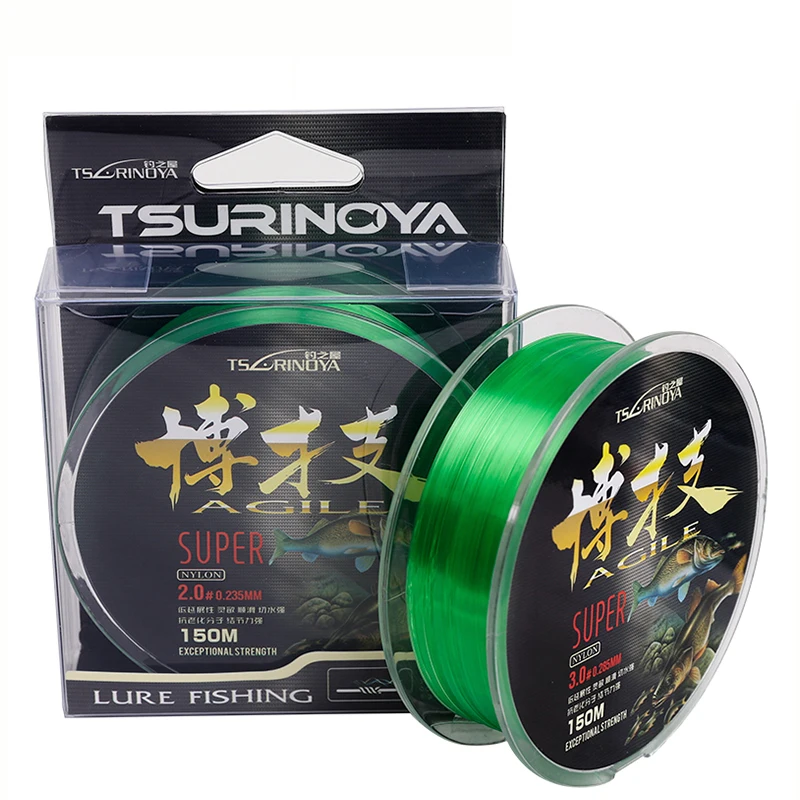 TSURINOYA 150 м Supar нейлоновая рыболовная леска 1 0 #1 5 #2 #3 # высокая
