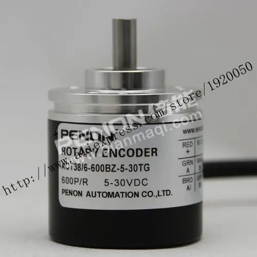 

stock ACT38 / 6-600BZ-5-30TG rotary encoder solid shaft 6mm outer diameter of 38mm