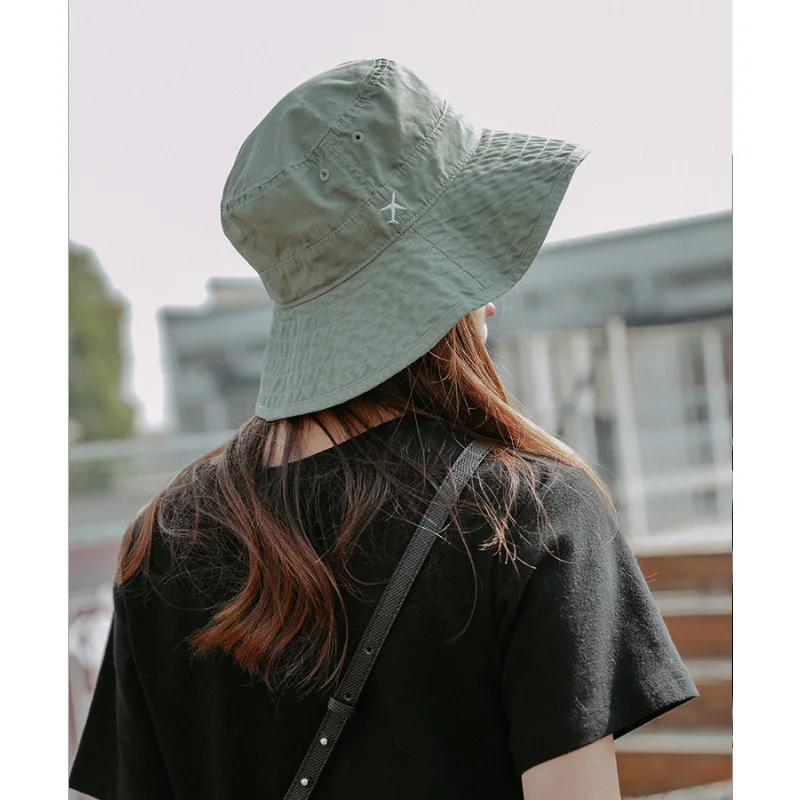 Зеленая шляпа-ведро, женские плоские шляпы, Повседневная Уличная Спортивная Кепка в стиле хип-хоп, мужская пляжная летняя мягкая шляпа от солнца для рыбалки, унисекс Панама