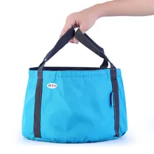 10L Outdoor Travel Folding Camping Washbasin Basin Bucket Bowl Sink Washing Bag Hiking Water bucket 2017 New