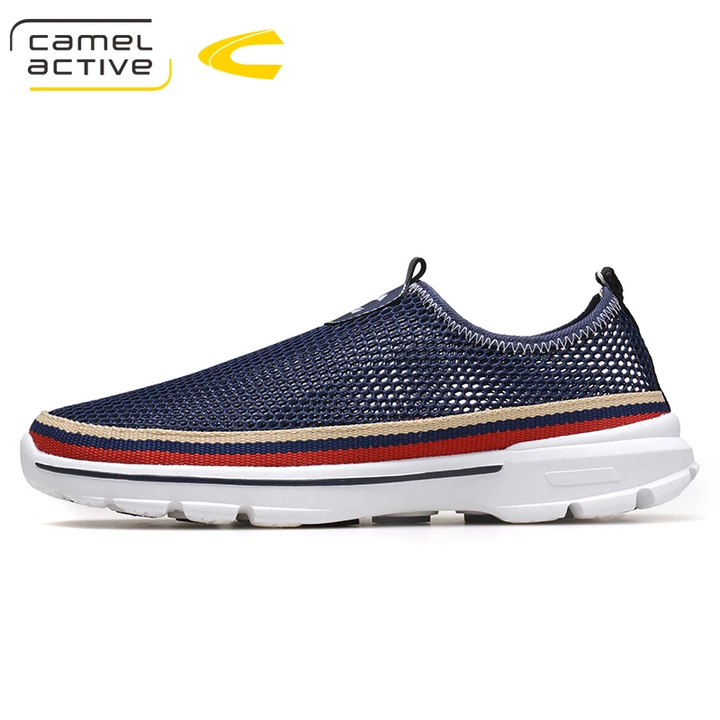 

Camel Active Men Summer Shoes Breathable 2018 Casual Mesh Shoe for Male Designer Flats Footwear Slip on Walking Shoes