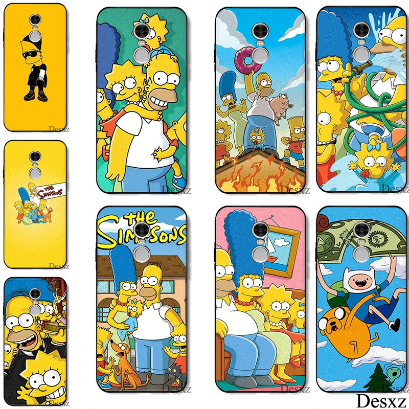 

Desxz Silicone Tpu Shell Simpsons Phone Case For Redmi 4A 4X 5A 5 Plus 6 6A Pro 7 S2 Cover Protection
