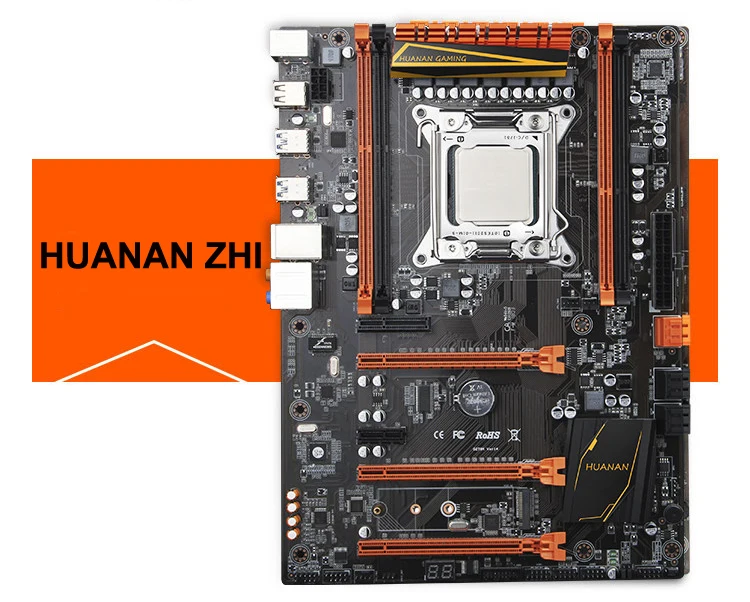 Huanan Zhi deluxe X79 материнская плата в комплекте Intel Xeon E5 2670 V2 2,5 ГГц с кулером 4*8G DDR3 1600 RECC GTX1050Ti 4G 240G NVME SSD