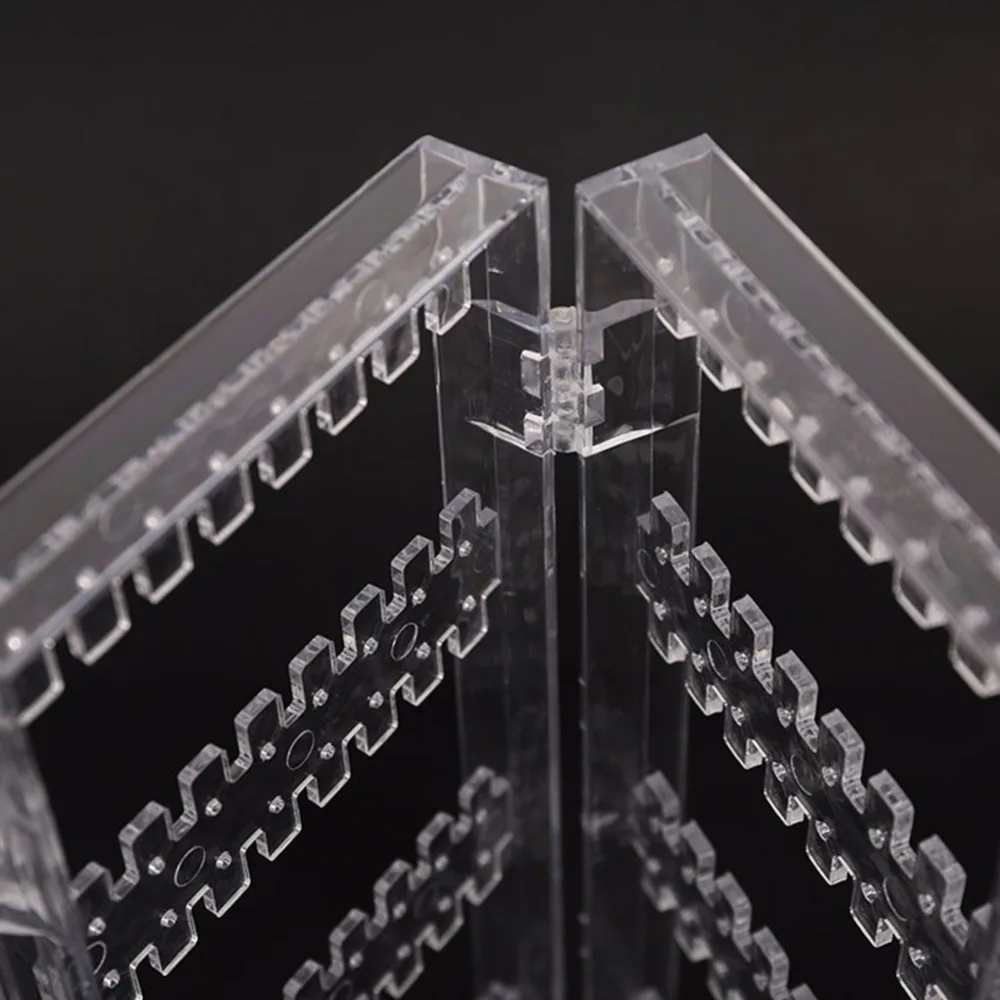 Прозрачные Акриловые серьги-гвоздики ожерелье многоцелевой пластиковый складной экран серьги ювелирные изделия Дисплей стенд держатель