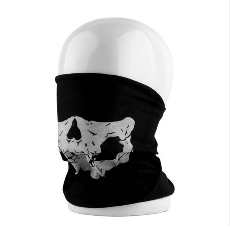Multi-functional Outdoor Bike Motorcycle Helmet Skull Neck Face Bandana Mask for Paintball Ski Sport Headband Hiking Scarves