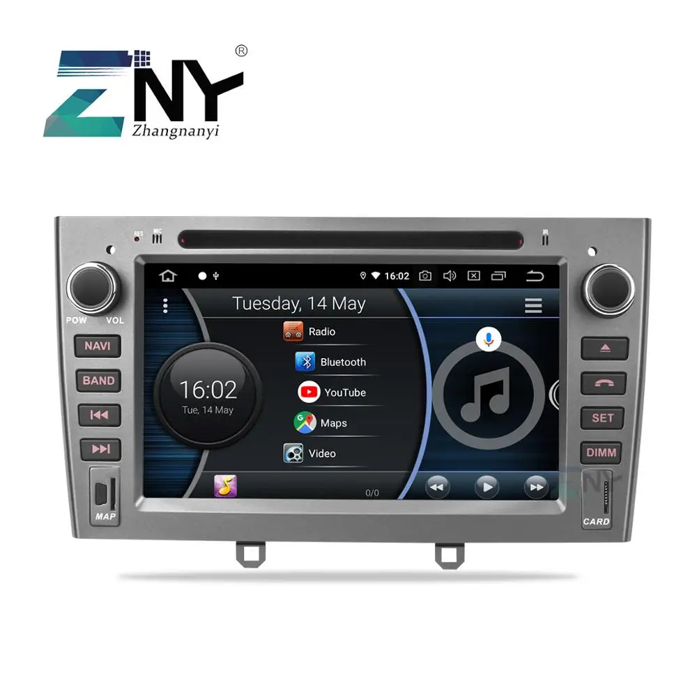 7" HD Android 9.0 Car Stereo GPS For Peugeot 308 408 Auto DVD Radio FM RDS Audio Video Headunit WiFi Navigation Backup Camera