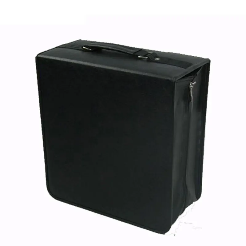 Capacidade de Couro Caixa de cd Organizador de Negócios Capa para o Armazenamento de Casa Ymjywl Alta Espessamento Bolsa Carry Case ou Carro 400 Pcs cd Dvd