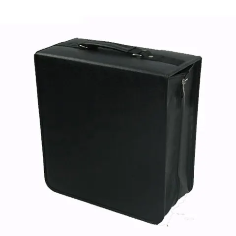 Capacidade de Couro Caixa de cd Organizador de Negócios Capa para o Armazenamento de Casa Ymjywl Alta Espessamento Bolsa Carry Case ou Carro 400 Pcs cd Dvd