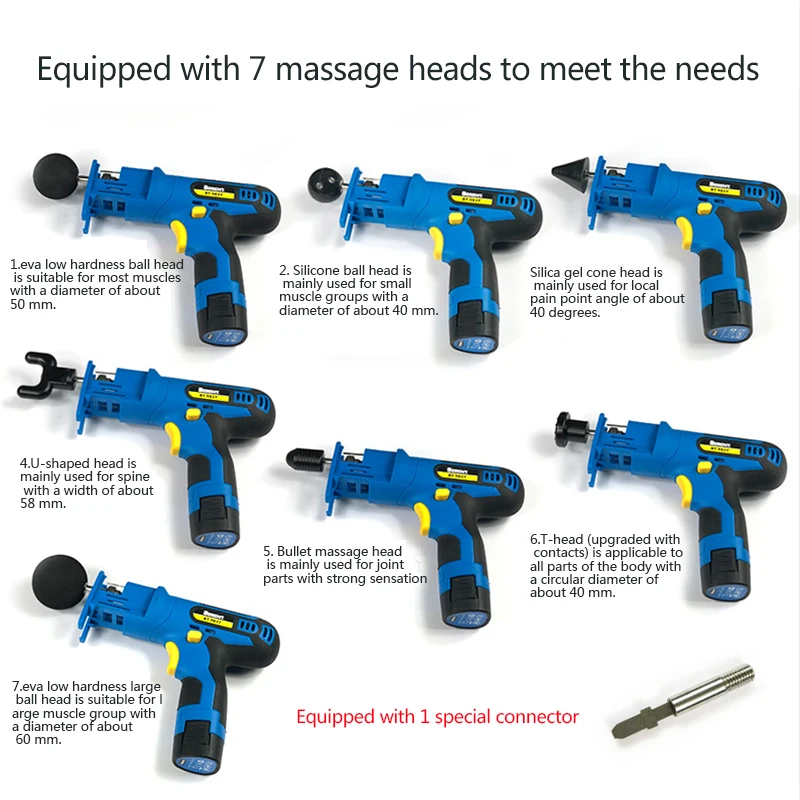 Новое поступление suboton электронный терапевтический массаж тела для пистолета высокочастотный вибрирующий массаж для пистолета расслабляющий для тела для пистолета