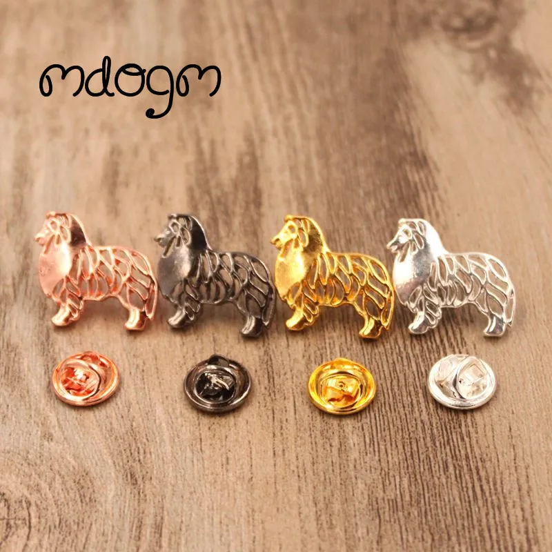 

Mdogm 2019 Cute Shetland Sheepdog Dog Animal Brooches And Pins Suit Metal Small Father Collar Badges Gift For Male Men B093