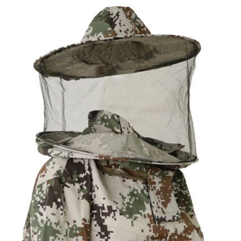 

Beekeeping Veil Suit Professional Beekeeper Jacket Pull Over Smock Round Hat Polyester Cotton Beekeeping Coat Veil