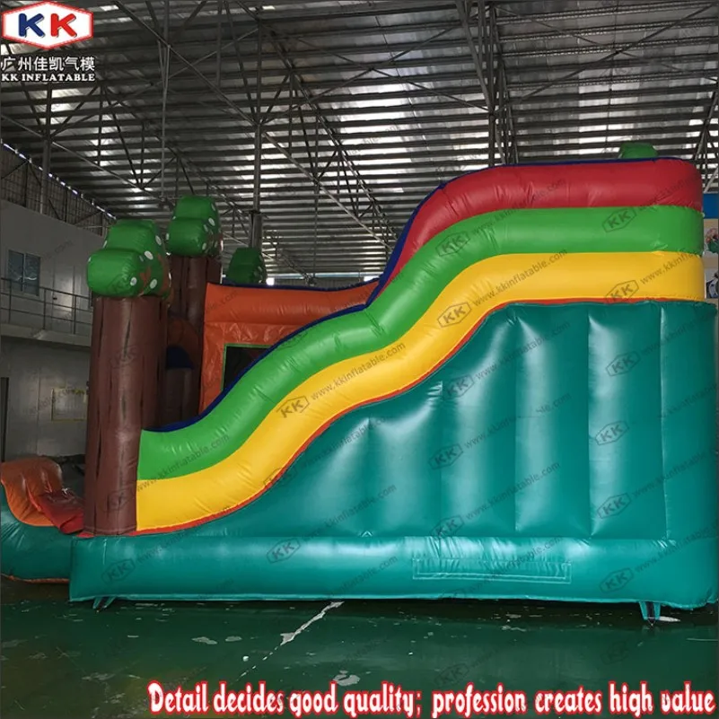 Bithday Cake Inflatable Combo Castle With Slide