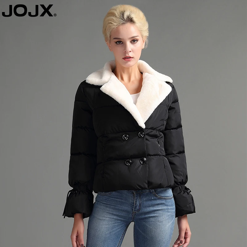 JOJX модная осенне-зимняя женская куртка, короткое зимнее пальто из овчины, женская элегантная куртка, пальто, парки, женская теплая верхняя одежда