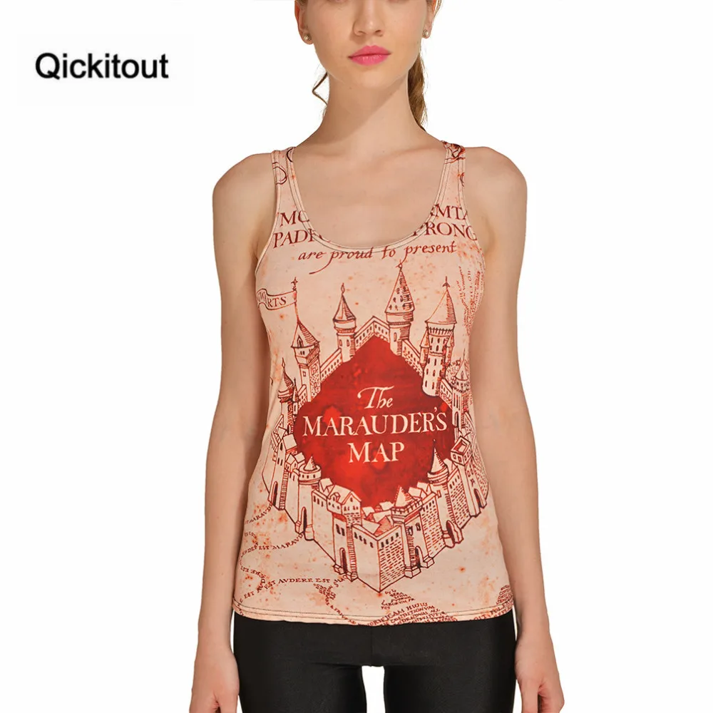 

Drop Shipping spring new Hot women Tanks Marauders Map/The Hobbit Map Sexy Cover tops adventure time camisole HOT SAL
