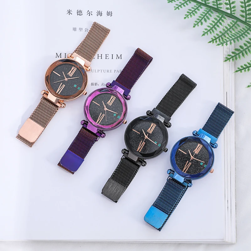 

2019 Top Brand Women Bracelet Watch Contracted Stainless Steel Crystal WristWatches Women Dress Ladies Quartz Clock Dropshiping