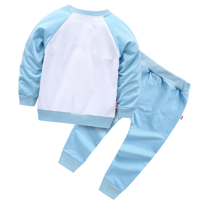 Спортивный костюм для малышей весенне-осенние комплекты одежды для малышей Одежда с дизайном «Микки» для мальчиков и девочек, детская футболка с капюшоном и штаны комплекты из 2 предметов