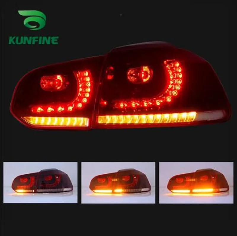 

Pair Of Car Tail Light Assembly For VOLKSWAGEN GOLF 6 2008-2013 LED Brake Light Flowing water flicker With Turning Signal Light
