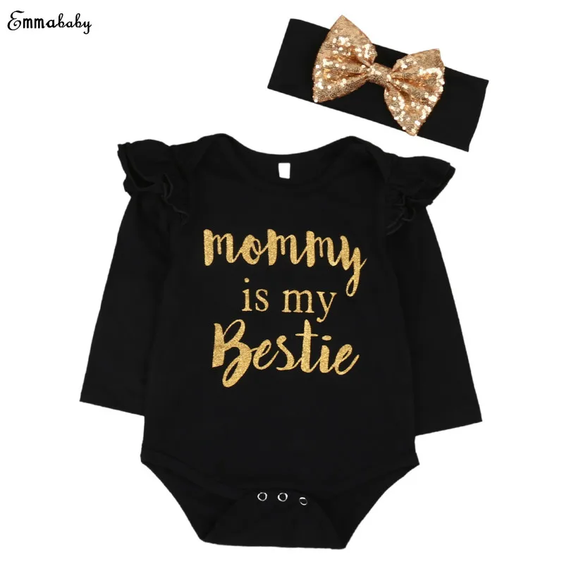 2 шт. хлопковый комбинезон с длинными рукавами и оборками|newborn baby girl clothes|cotton rompersbaby