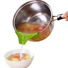 Силиконовый жидкостный дефлектор Кухонные гаджеты для супа анти-разлив направляющее приспособление для супа для горшков полезный для дома и кухни специальные инструменты