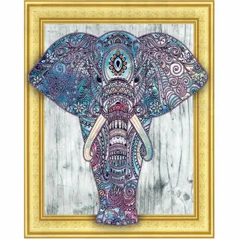 

Special Shaped Diamond Painting Cross Stitch Elephant Animal Diamond Mosaic 5D Diy Home Decoration Picture Of Rhinestone 4.8