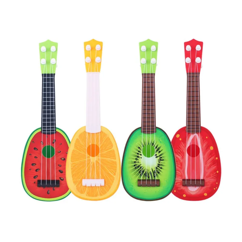 

Baby Infant Learn Guitar Ukulele Mini Fruit Can Play Musical Instruments Toys