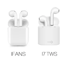 

New IFANS Bluetooth Mini Double ear Earbuds Earphone i7 TWS Wireless Air Headsets pods with mic for IPhone 8 7 Plus Android