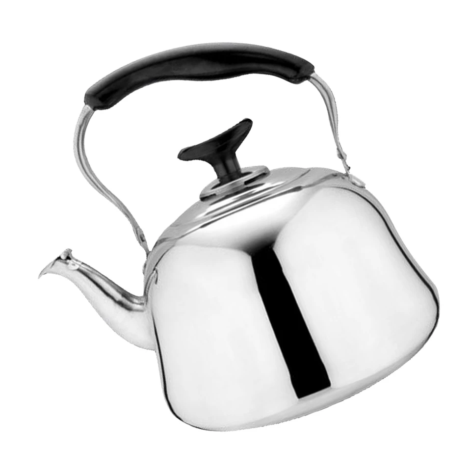 0.6L Stainless Steel Whistling Kettle Teapot Electric Stove Gas Hobs Camping