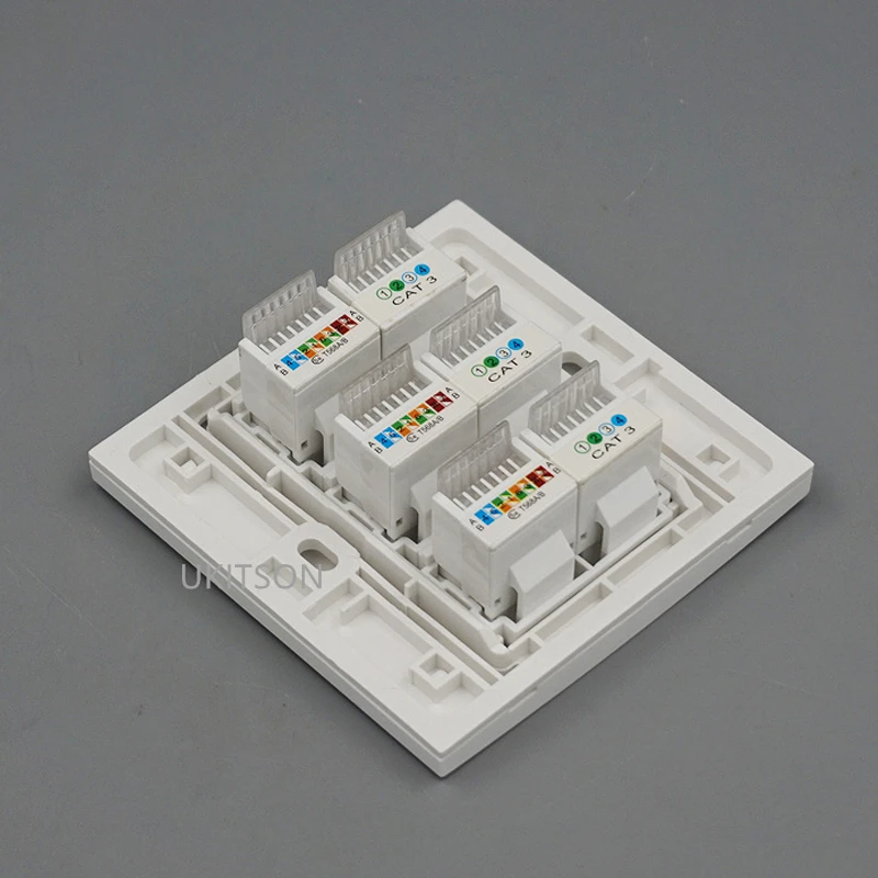 CAT3 RJ11+CAT5E RJ45 Wall Outlet pic 2