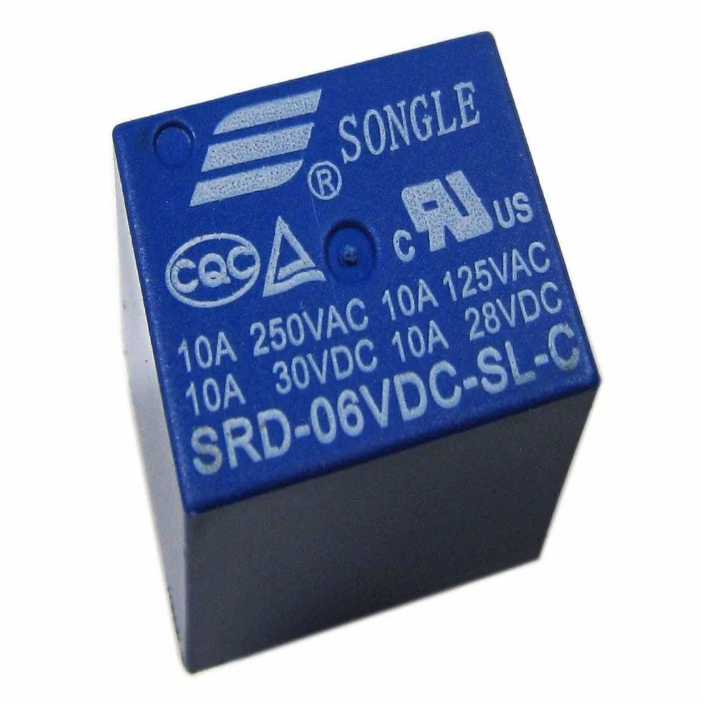 10A SRD-06VDC-SL-C 4501Z 250V x2 Relais 6V