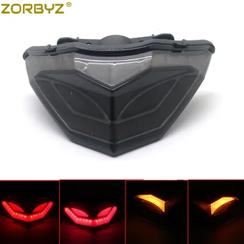 

ZORBYZ Motorcycle Smoke LED Tail Brake Turn Signal Light For Kawasaki Ninja 250 Ninja 300 2013-2014
