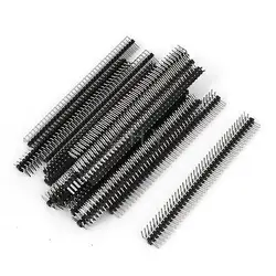 

20pcs 40P Double Row Right Angle Pin Male Header Strip 2mm Pitch